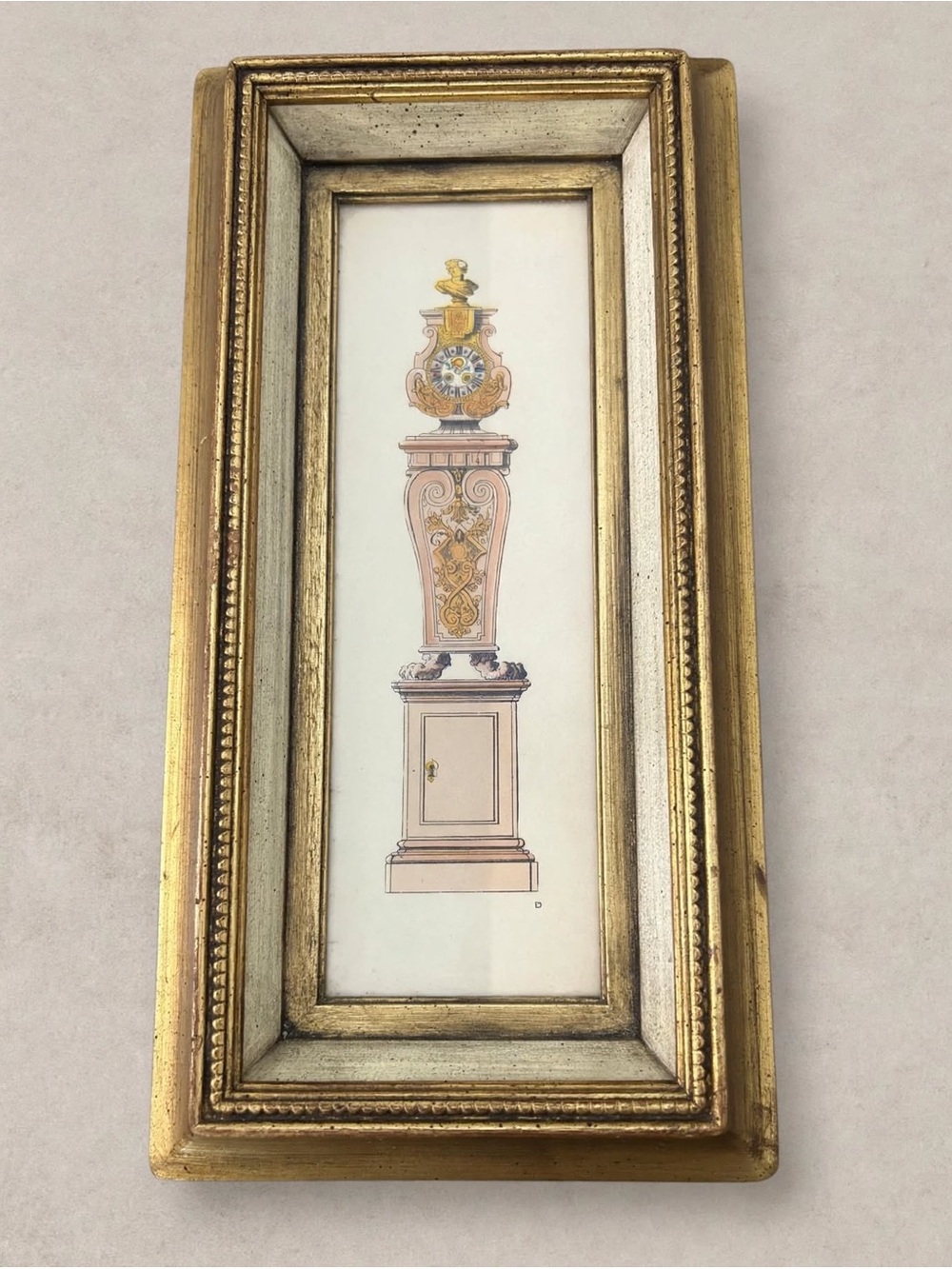 Gold Framed Classical Column Art Print - Home Accents